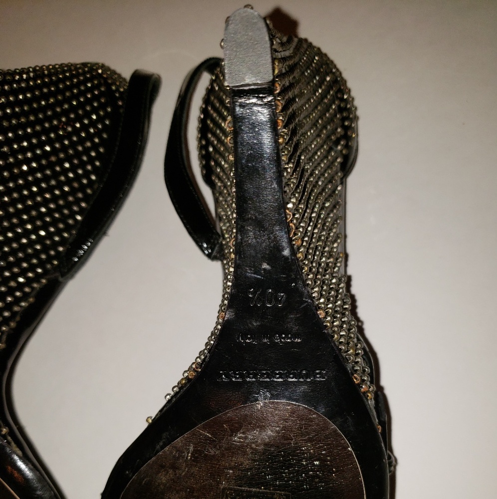 Never worn Burberry studded wedge heel sandal - Picture 7 of 8